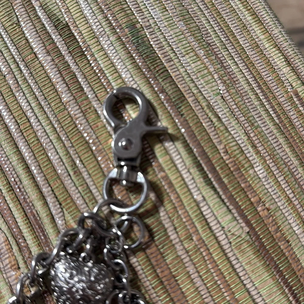 184.  Silver Heart Charm Keychain by Kathy Van Zealand - Picture 5 of 6